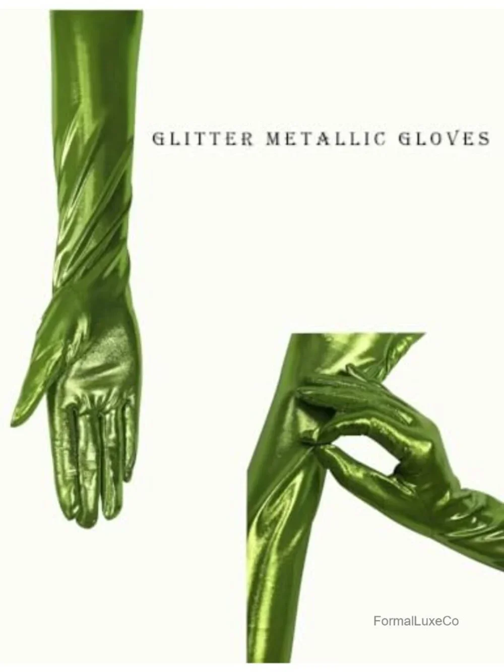 Laser Satin Long Opera Gloves 1920s Costume Accessory
